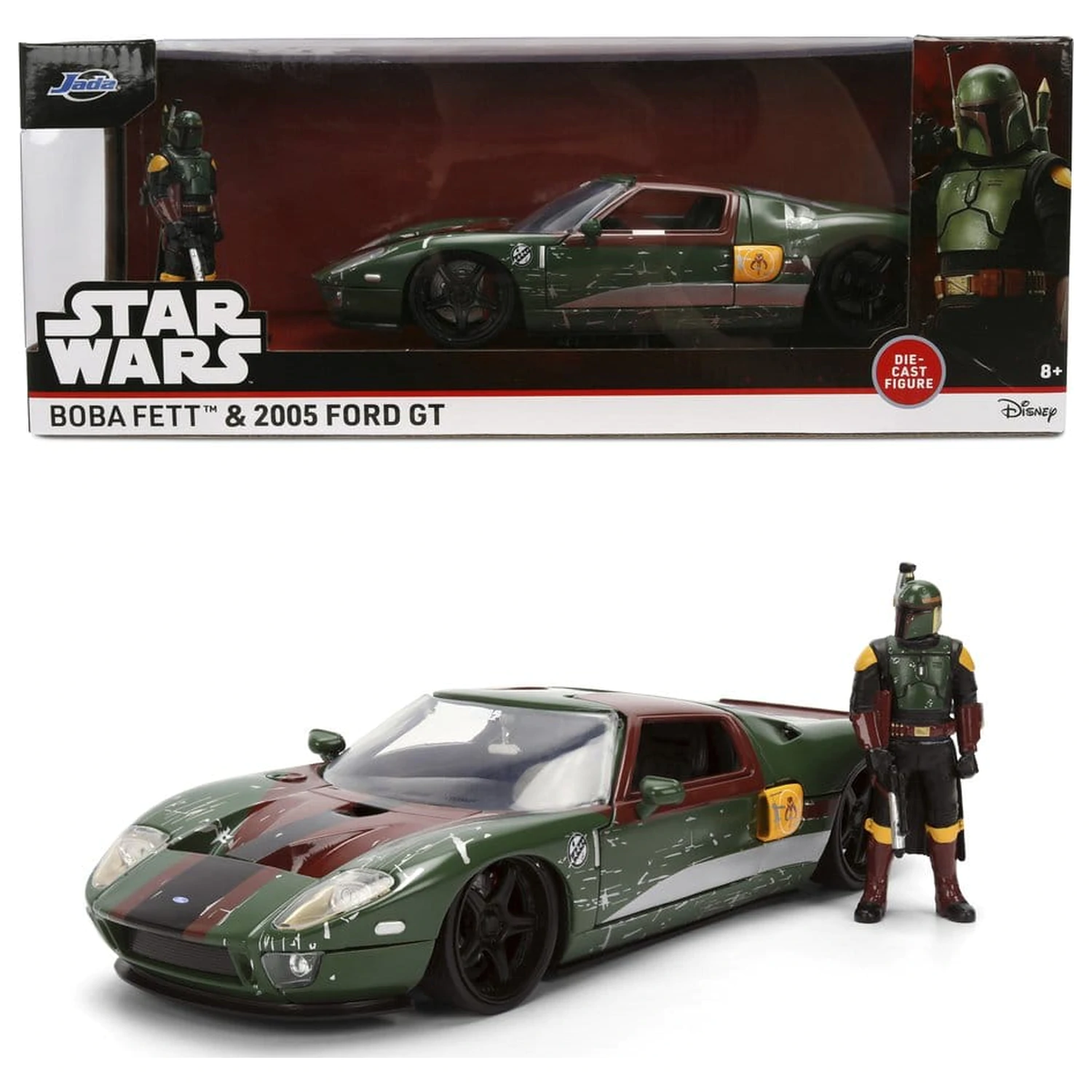 Star Wars Diecast Model 1:24 Boba Fett 2005 Ford GT product photo