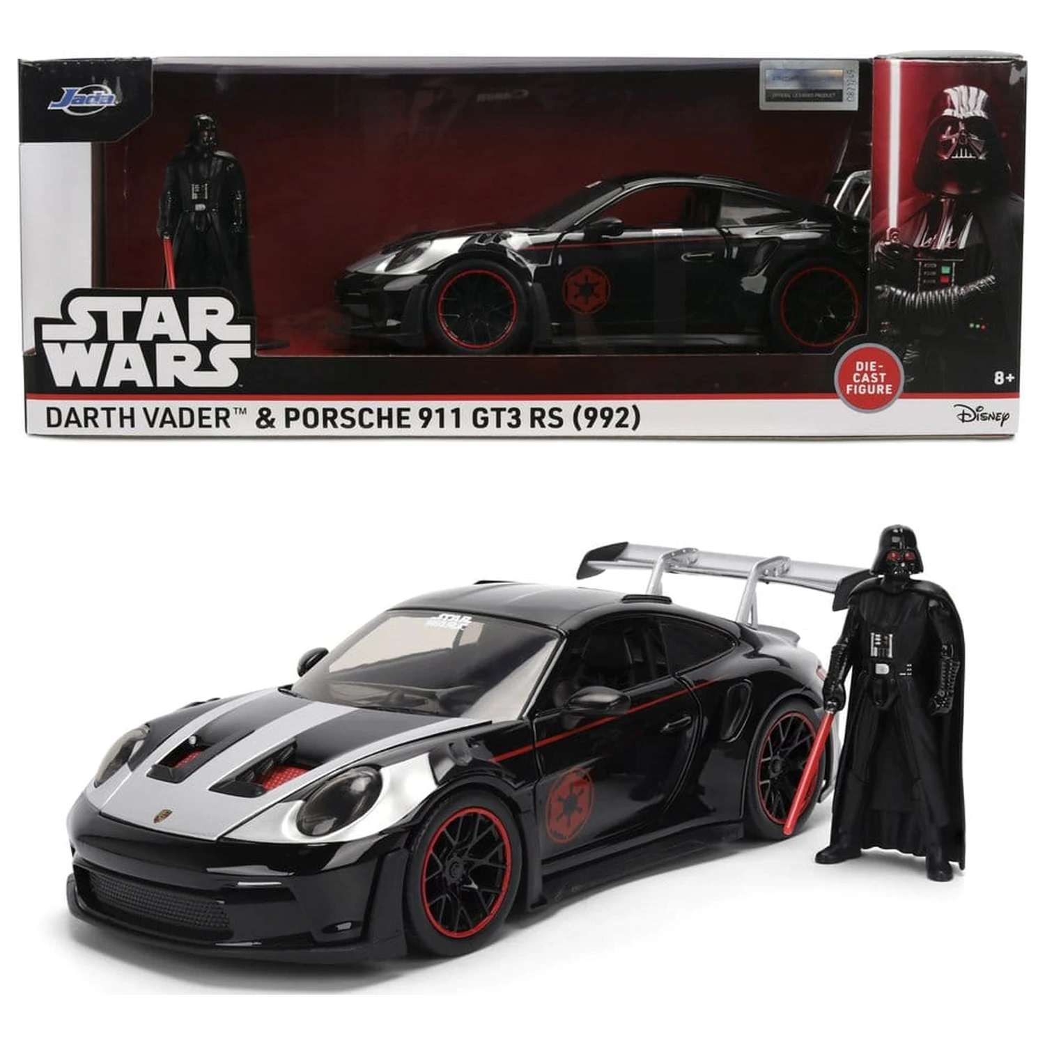 Star Wars Diecast Model 1:24 Darth Vader Porsche 911 product photo