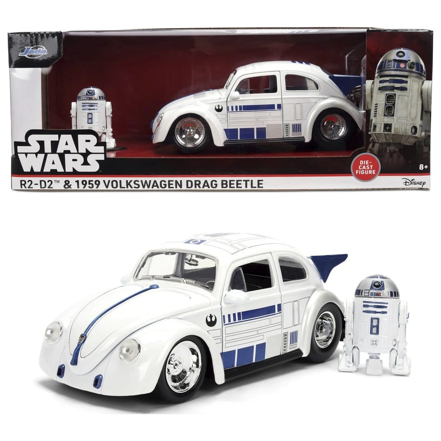 Star Wars Diecast Model 1:24 R2-D2 1959 VW Drag Beetle product photo