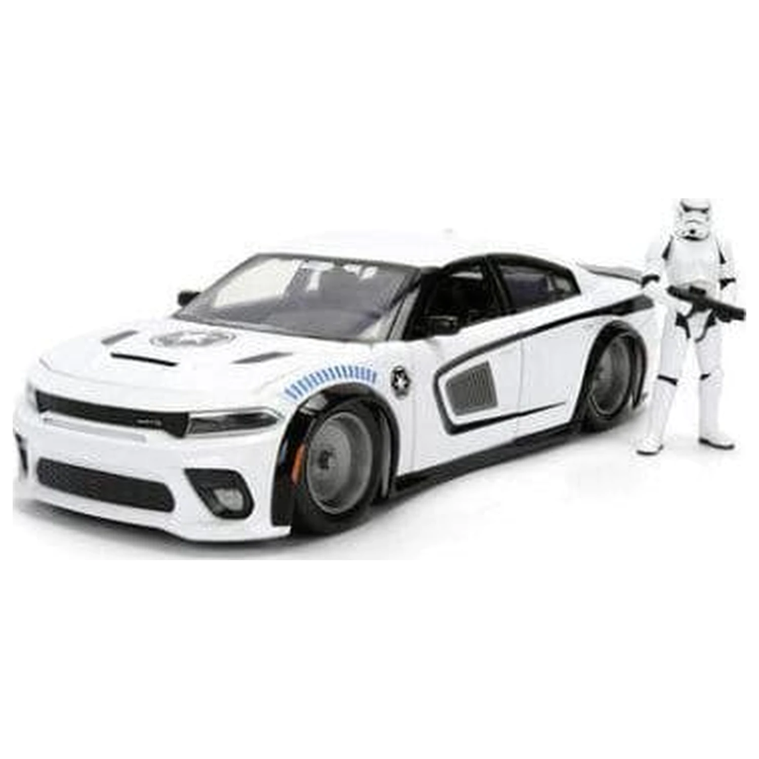 Star Wars Diecast Model 1:24 Stormtrooper Dodge Charger SRT Hellcat product photo