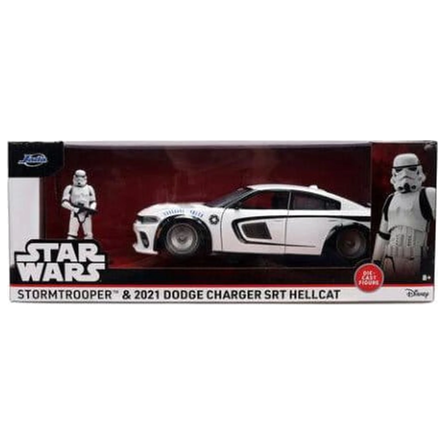 Star Wars Diecast Model 1:24 Stormtrooper Dodge Charger SRT Hellcat product photo