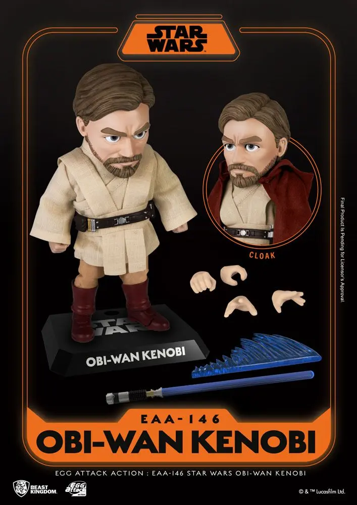 Star Wars Egg Attack Action Figure Obi-Wan Kenobi 16 cm product photo