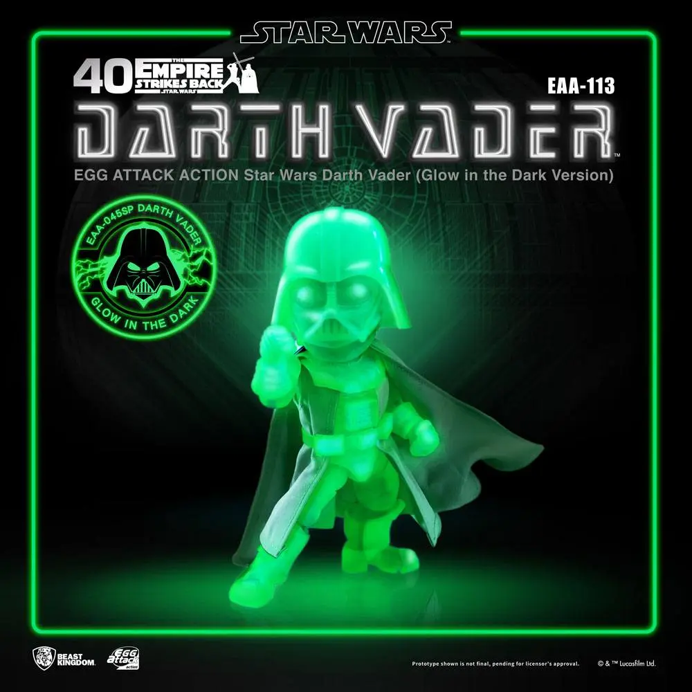 Star Wars Egg Attack Action Figure Darth Vader Glow In The Dark Ver. 16 cm product photo