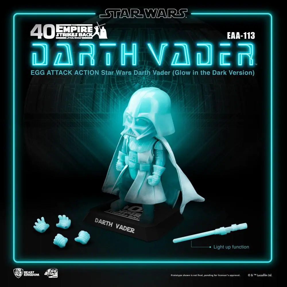 Star Wars Egg Attack Action Figure Darth Vader Glow In The Dark Ver. 16 cm product photo