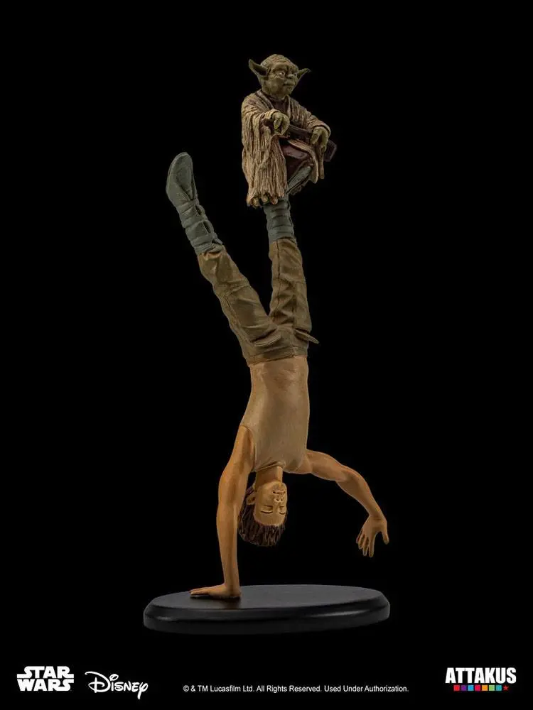 Star Wars Elite Collection Statue Yoda &amp; Luke Skywalker Dagobah Training 26 cm product photo