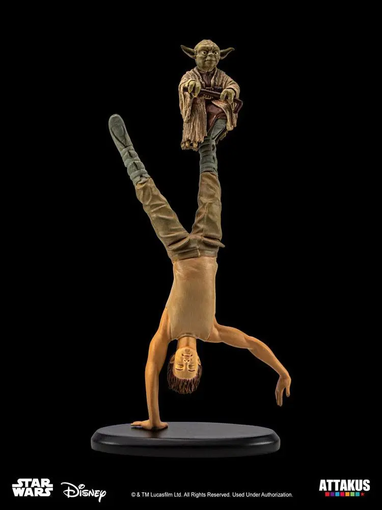 Star Wars Elite Collection Statue Yoda &amp; Luke Skywalker Dagobah Training 26 cm product photo