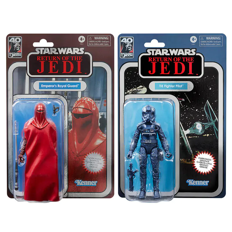 Set 2 figuras Emperor Royal Guard &amp; Tie Fighter Pilot Return of the Jedi Star Wars product photo