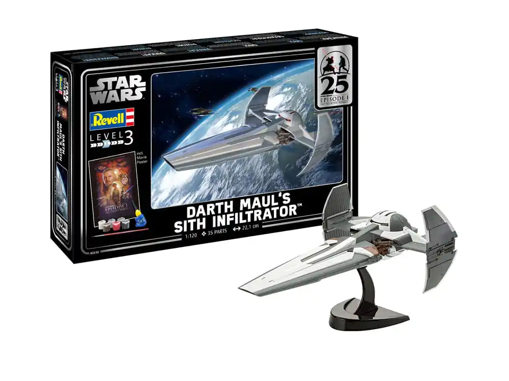 Star Wars Episode I Model Kit Gift Set 1/120 Darth Maul's Sith Infiltrator 22 cm product photo