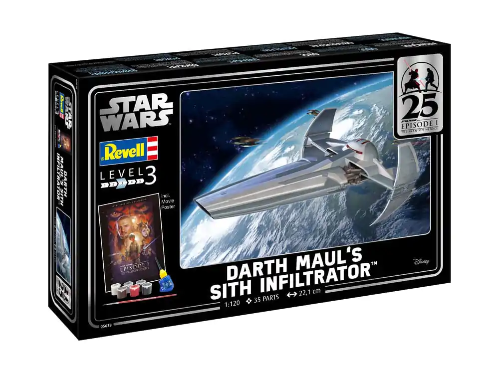 Star Wars Episode I Model Kit Gift Set 1/120 Darth Maul's Sith Infiltrator 22 cm product photo