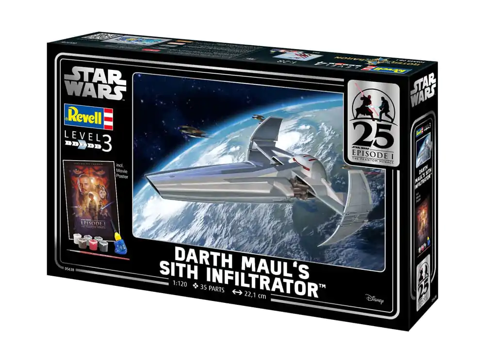 Star Wars Episode I Model Kit Gift Set 1/120 Darth Maul's Sith Infiltrator 22 cm termékfotó