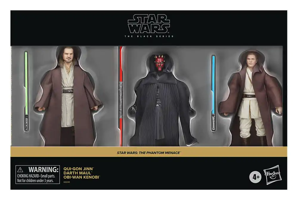 Star Wars Episode I Black Series Action Figure 3-Pack Qui-Gon Jinn, Darth Maul, Obi-Wan Kenobi 15 cm product photo