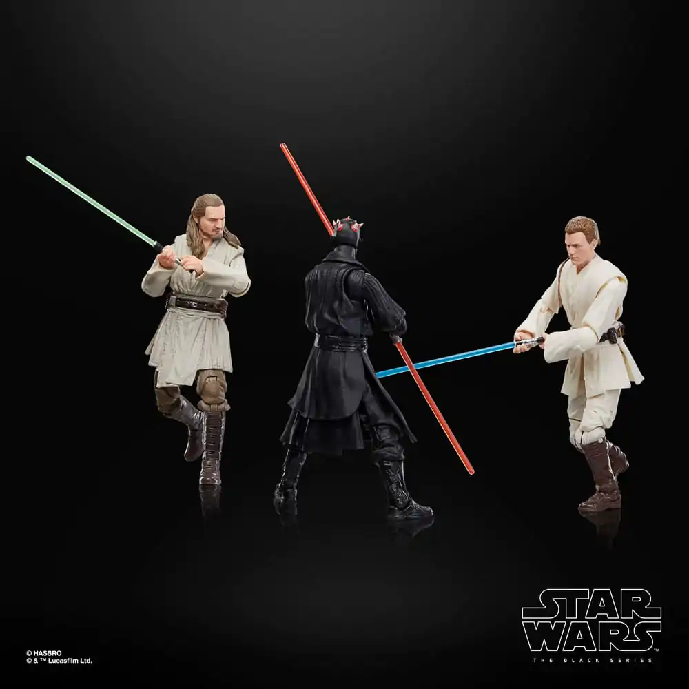 Star Wars Episode I Black Series Action Figure 3-Pack Qui-Gon Jinn, Darth Maul, Obi-Wan Kenobi 15 cm product photo