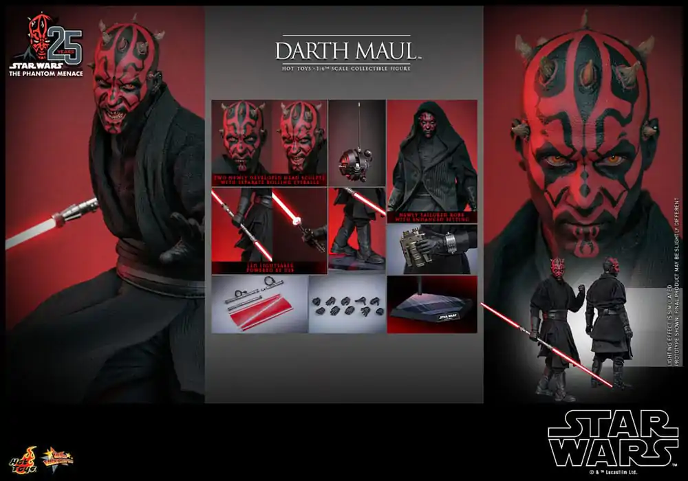 Star Wars Episode I Movie Masterpiece Action Figure 1/6 Darth Maul 29 cm product photo