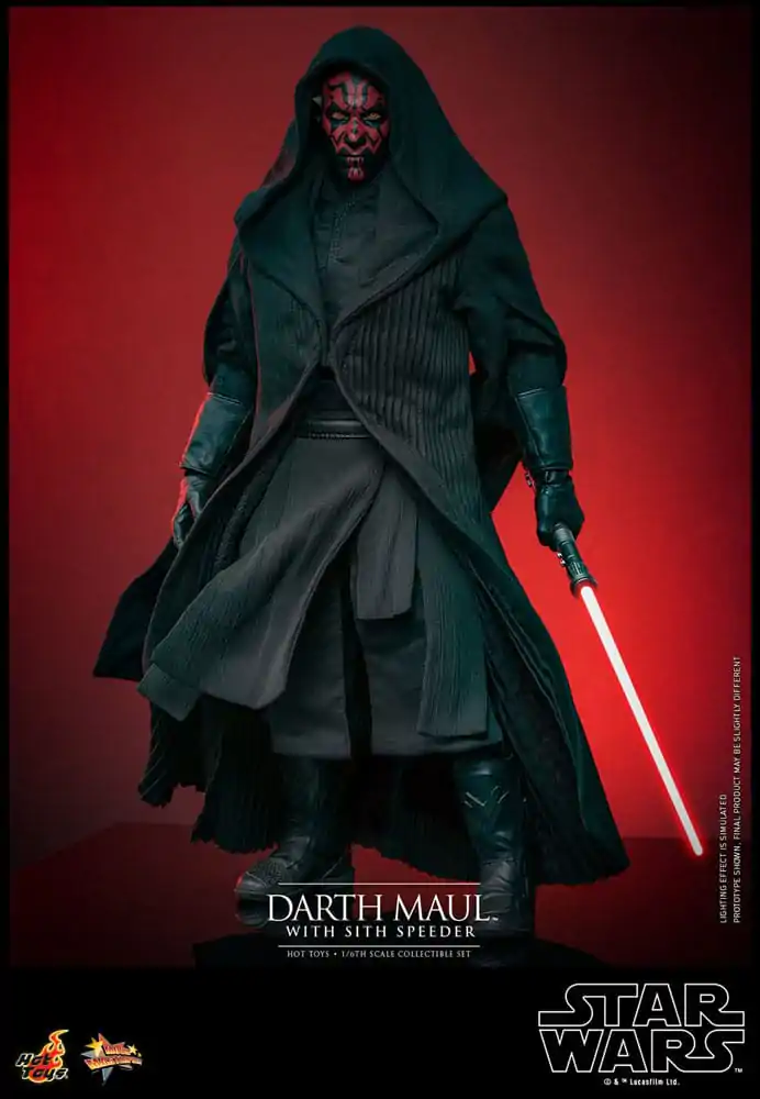 Star Wars Episode I Movie Masterpiece Action Figure 1/6 Darth Maul with Sith Speeder 29 cm product photo