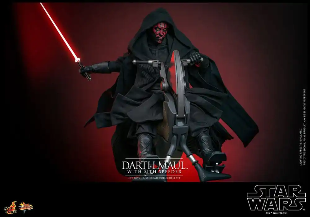 Star Wars Episode I Movie Masterpiece Action Figure 1/6 Darth Maul with Sith Speeder 29 cm product photo