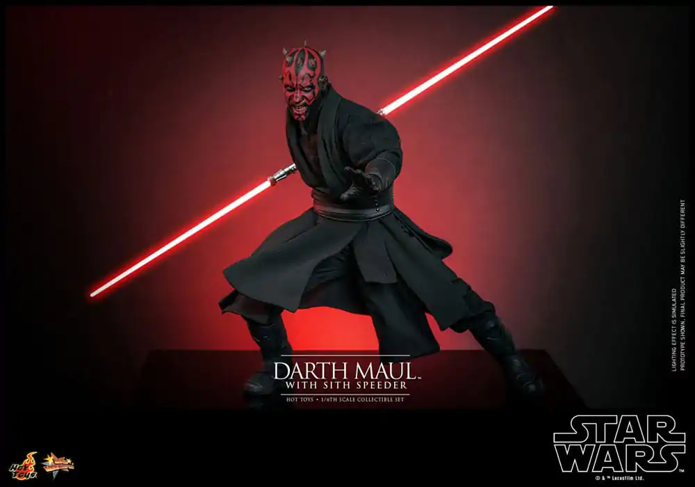 Star Wars Episode I Movie Masterpiece Action Figure 1/6 Darth Maul with Sith Speeder 29 cm product photo