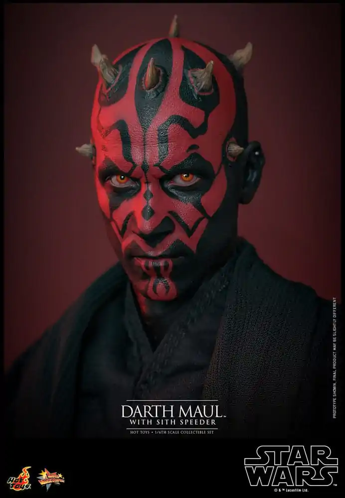 Star Wars Episode I Movie Masterpiece Action Figure 1/6 Darth Maul with Sith Speeder 29 cm product photo