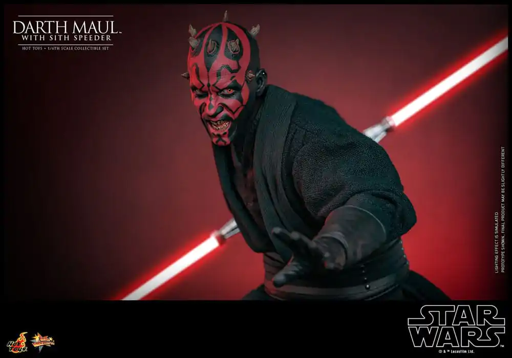 Star Wars Episode I Movie Masterpiece Action Figure 1/6 Darth Maul with Sith Speeder 29 cm product photo