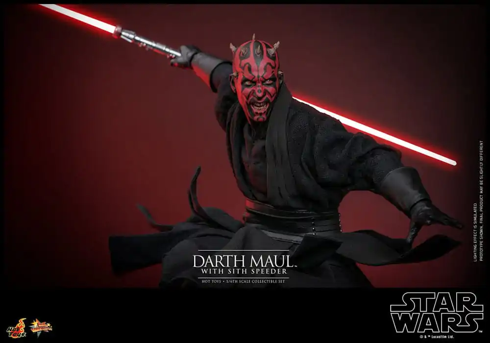 Star Wars Episode I Movie Masterpiece Action Figure 1/6 Darth Maul with Sith Speeder 29 cm product photo