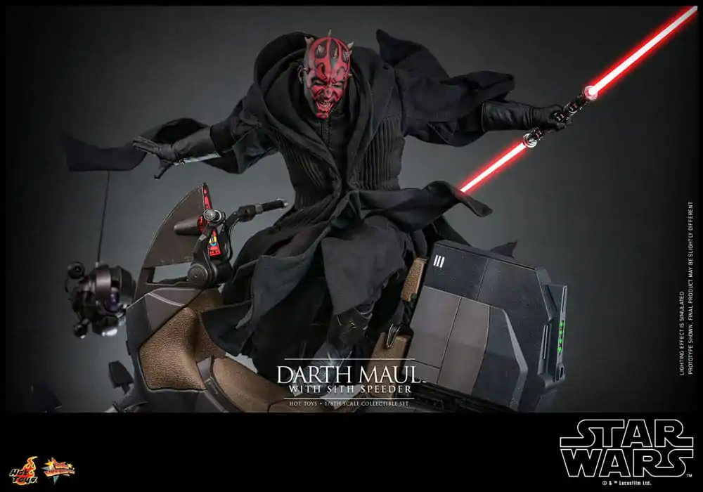 Star Wars Episode I Movie Masterpiece Action Figure 1/6 Darth Maul with Sith Speeder 29 cm product photo