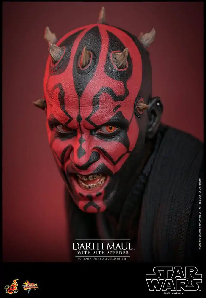 Star Wars Episode I Movie Masterpiece Action Figure 1/6 Darth Maul with Sith Speeder 29 cm product photo