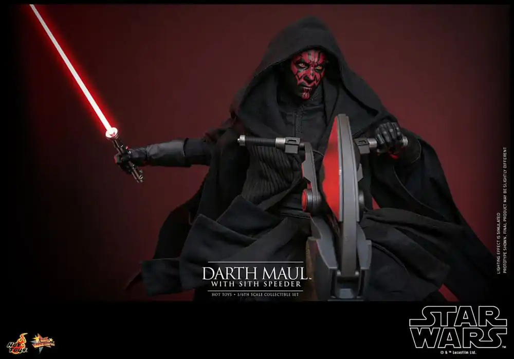 Star Wars Episode I Movie Masterpiece Action Figure 1/6 Darth Maul with Sith Speeder 29 cm product photo