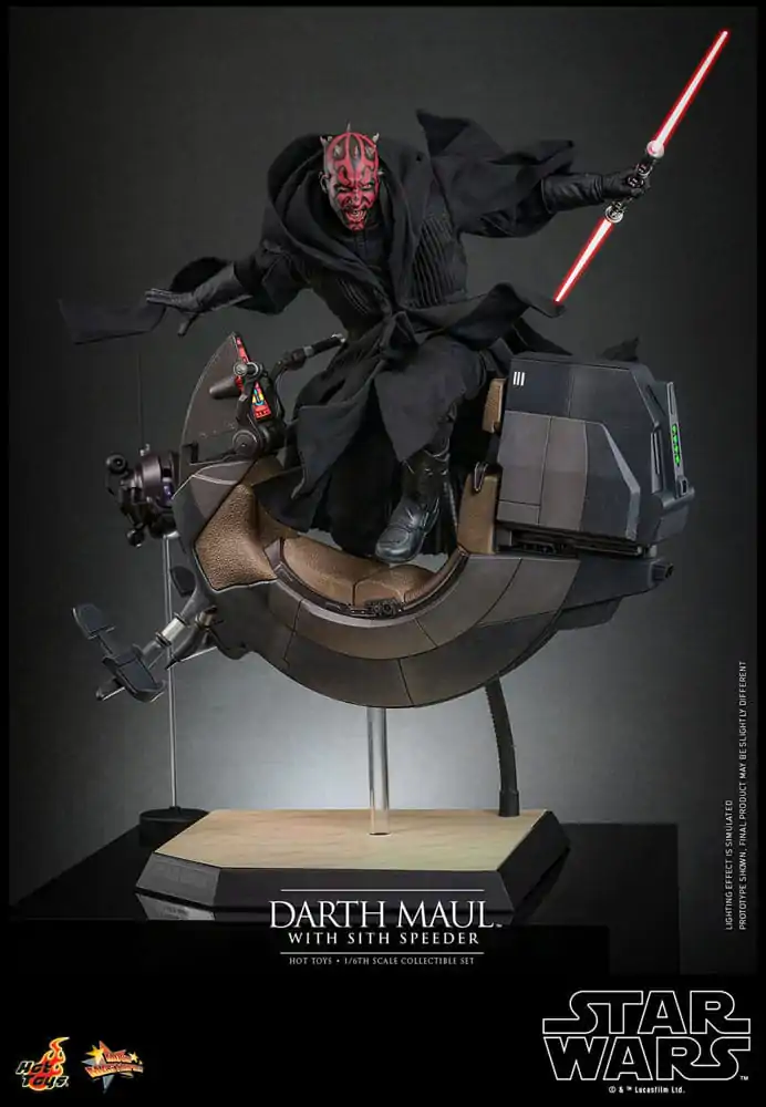 Star Wars Episode I Movie Masterpiece Action Figure 1/6 Darth Maul with Sith Speeder 29 cm product photo