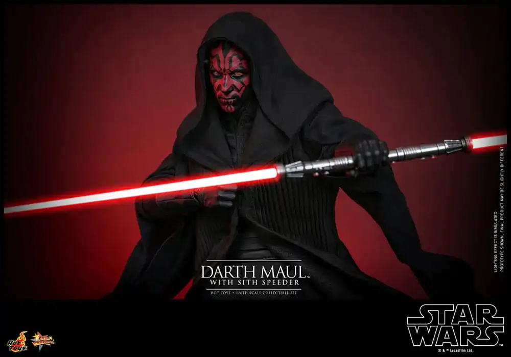 Star Wars Episode I Movie Masterpiece Action Figure 1/6 Darth Maul with Sith Speeder 29 cm product photo