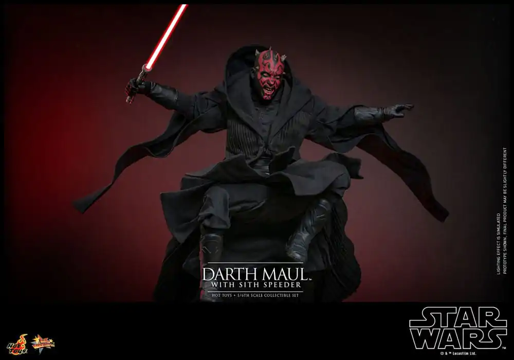 Star Wars Episode I Movie Masterpiece Action Figure 1/6 Darth Maul with Sith Speeder 29 cm product photo