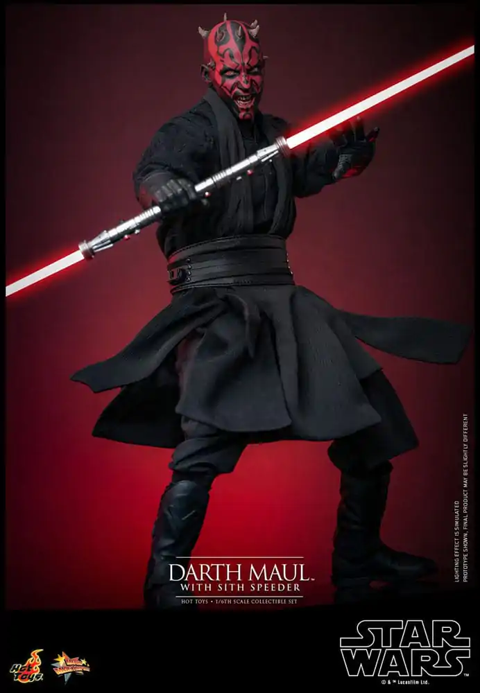 Star Wars Episode I Movie Masterpiece Action Figure 1/6 Darth Maul with Sith Speeder 29 cm product photo