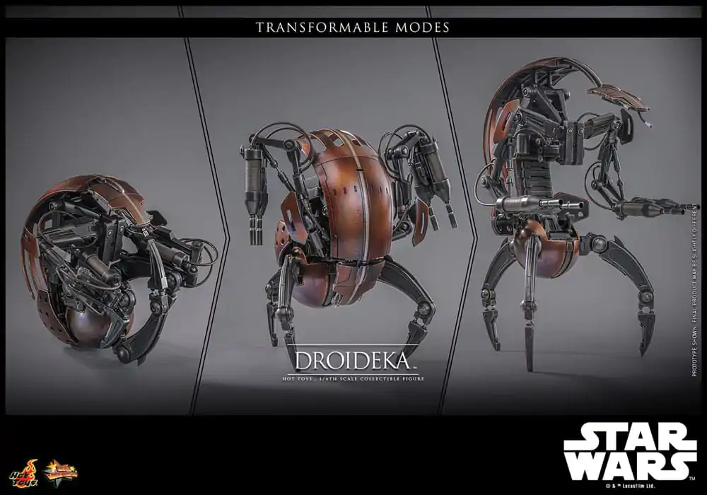 Star Wars Episode I Movie Masterpiece Action Figure 1/6 Droideka 27 cm product photo