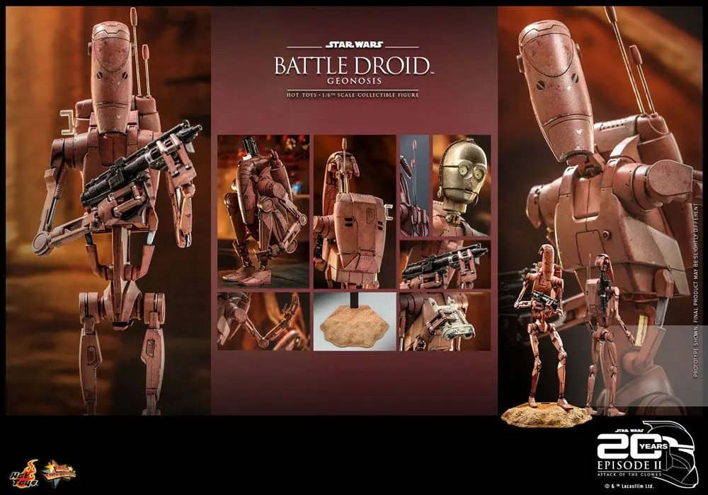 Star Wars: Episode II Action Figure 1/6 Battle Droid (Geonosis) 31 cm product photo