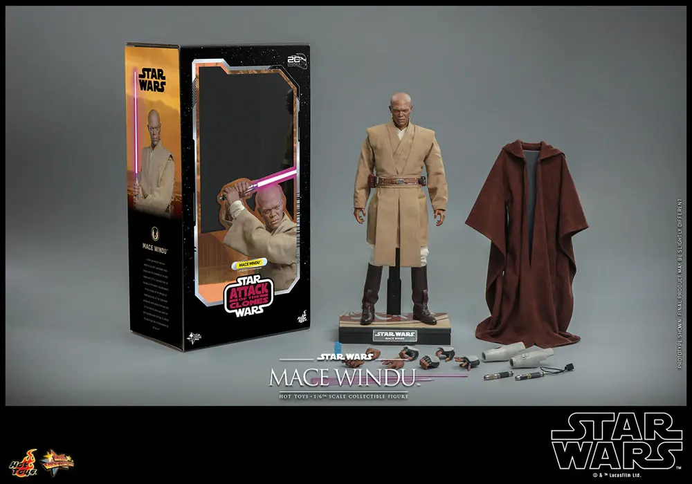 Star Wars: Episode II Action Figure 1/6 Mace Windu 32 cm product photo