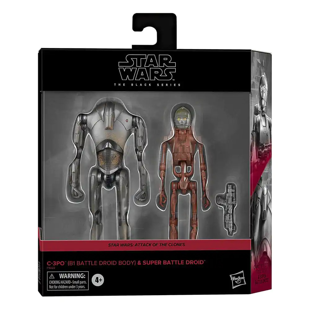 Star Wars Episode II Black Series Action Figure 2-Pack C-3PO (B1 Battle Droid Body) & Super Battle Droid 15 cm product photo