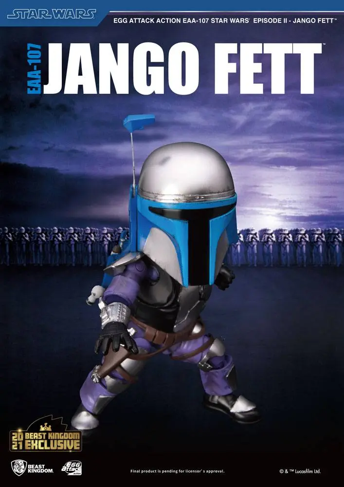 Star Wars Episode II Egg Attack Action Figure Jango Fett BK Exclusive 16 cm product photo