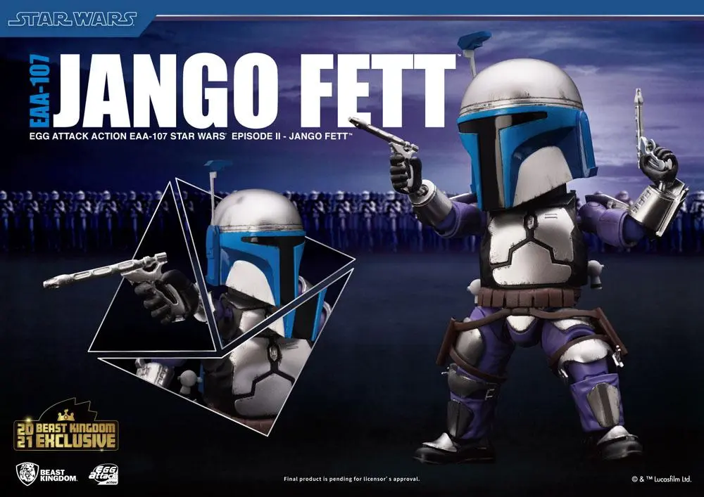 Star Wars Episode II Egg Attack Action Figure Jango Fett BK Exclusive 16 cm product photo