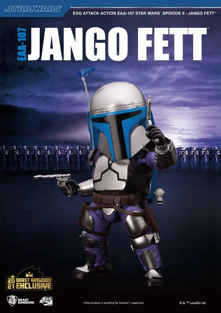 Star Wars Episode II Egg Attack Action Figure Jango Fett BK Exclusive 16 cm product photo