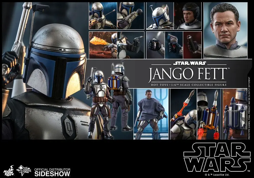 Star Wars Episode II Movie Masterpiece Action Figure 1/6 Jango Fett 30 cm product photo