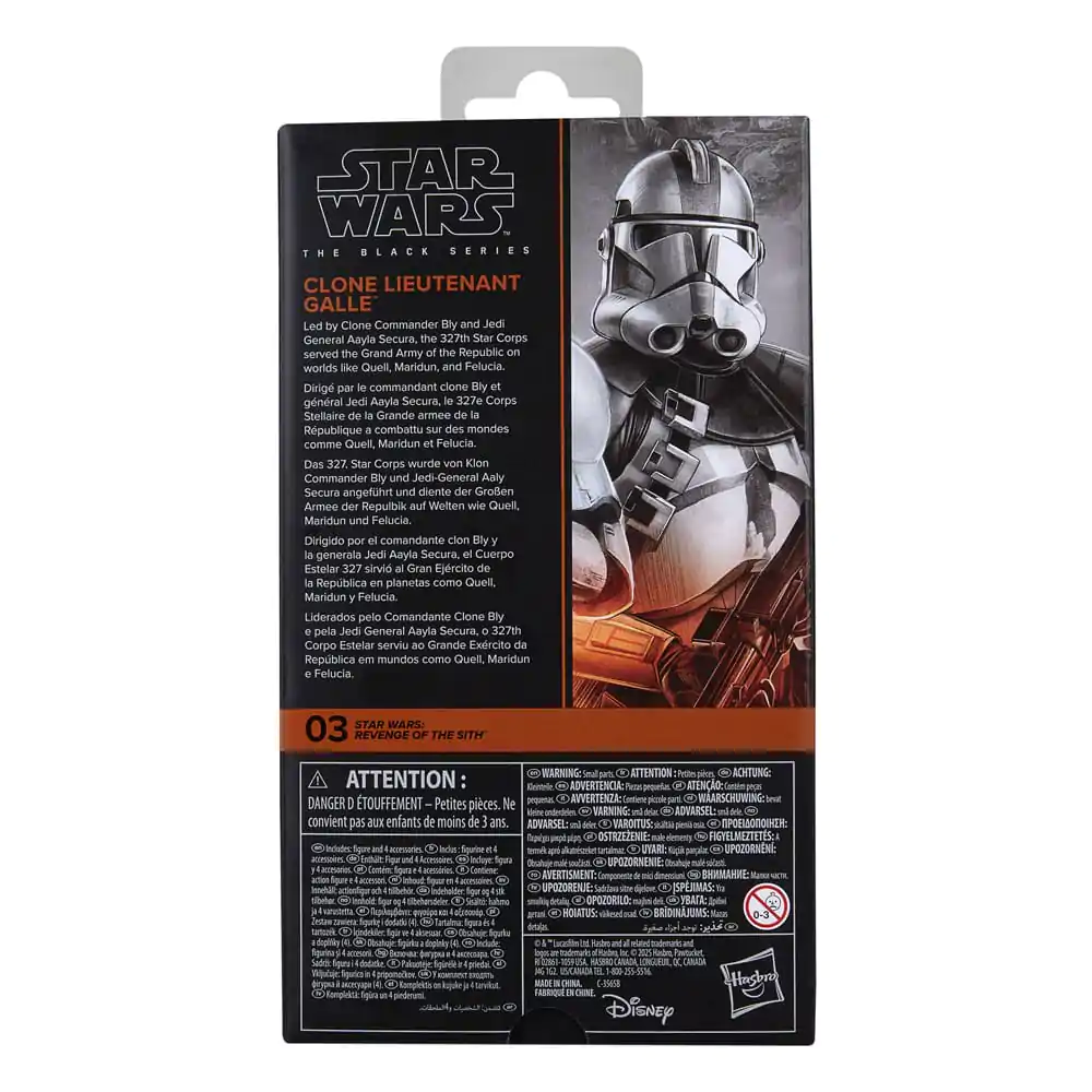 Star Wars Episode III Black Series Action Figure Clone Lieutenant Galle 15 cm product photo