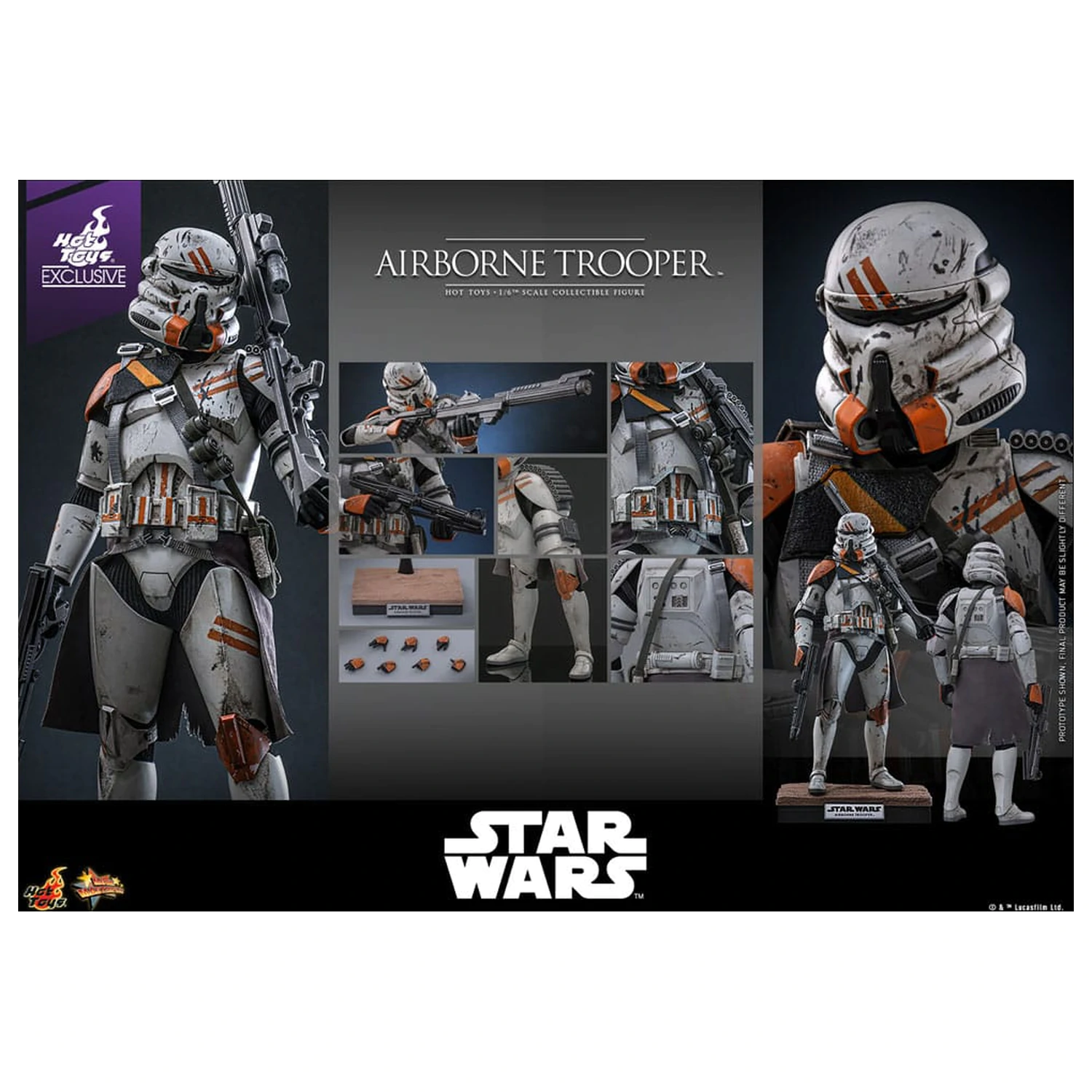 Star Wars: Episode III - Revenge of the Sith Action Figure 1/6 Airborne Trooper (212th Attack Battalion) 30 cm product photo