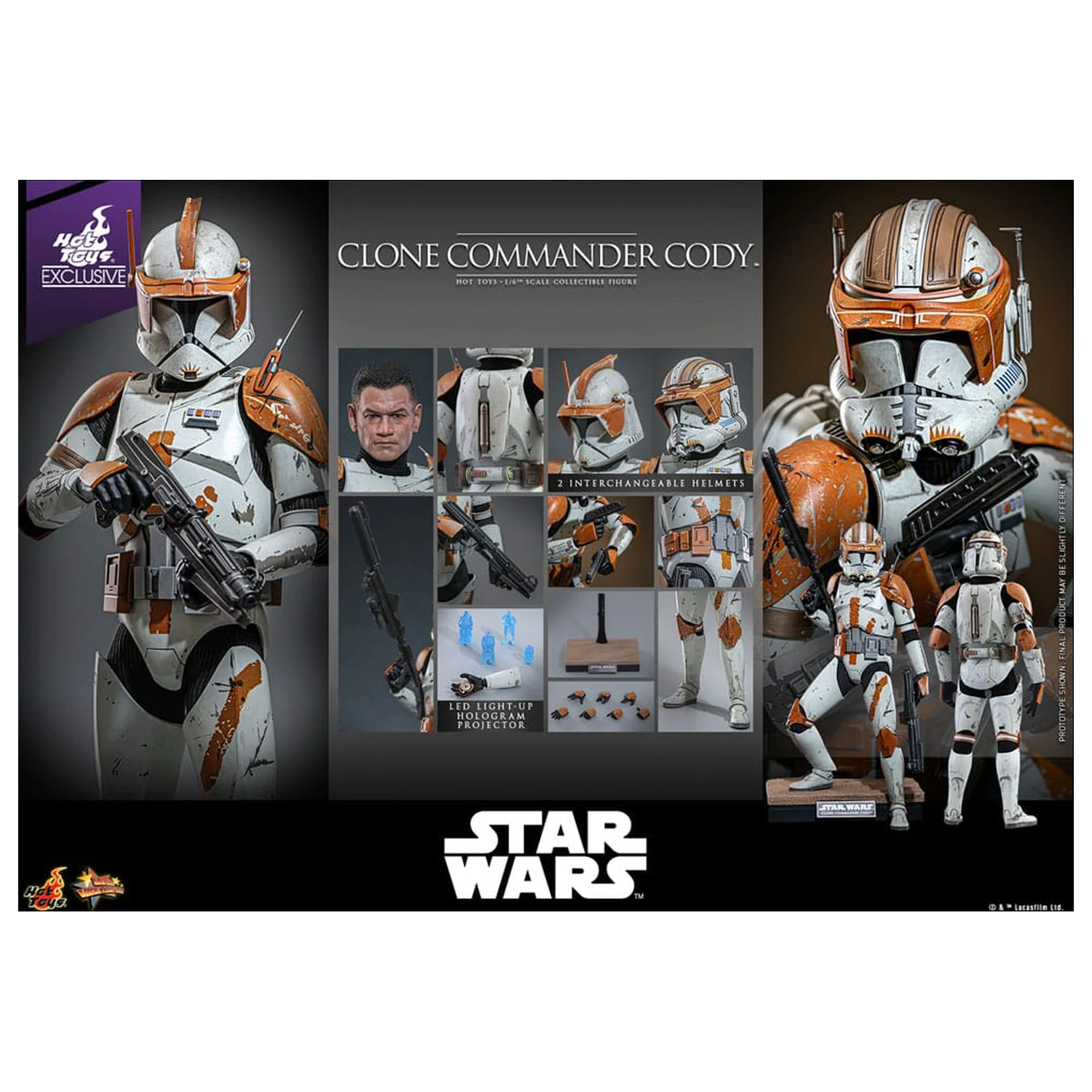 Star Wars: Episode III - Revenge of the Sith Action Figure 1/6 Clone Commander Cody 30 cm product photo
