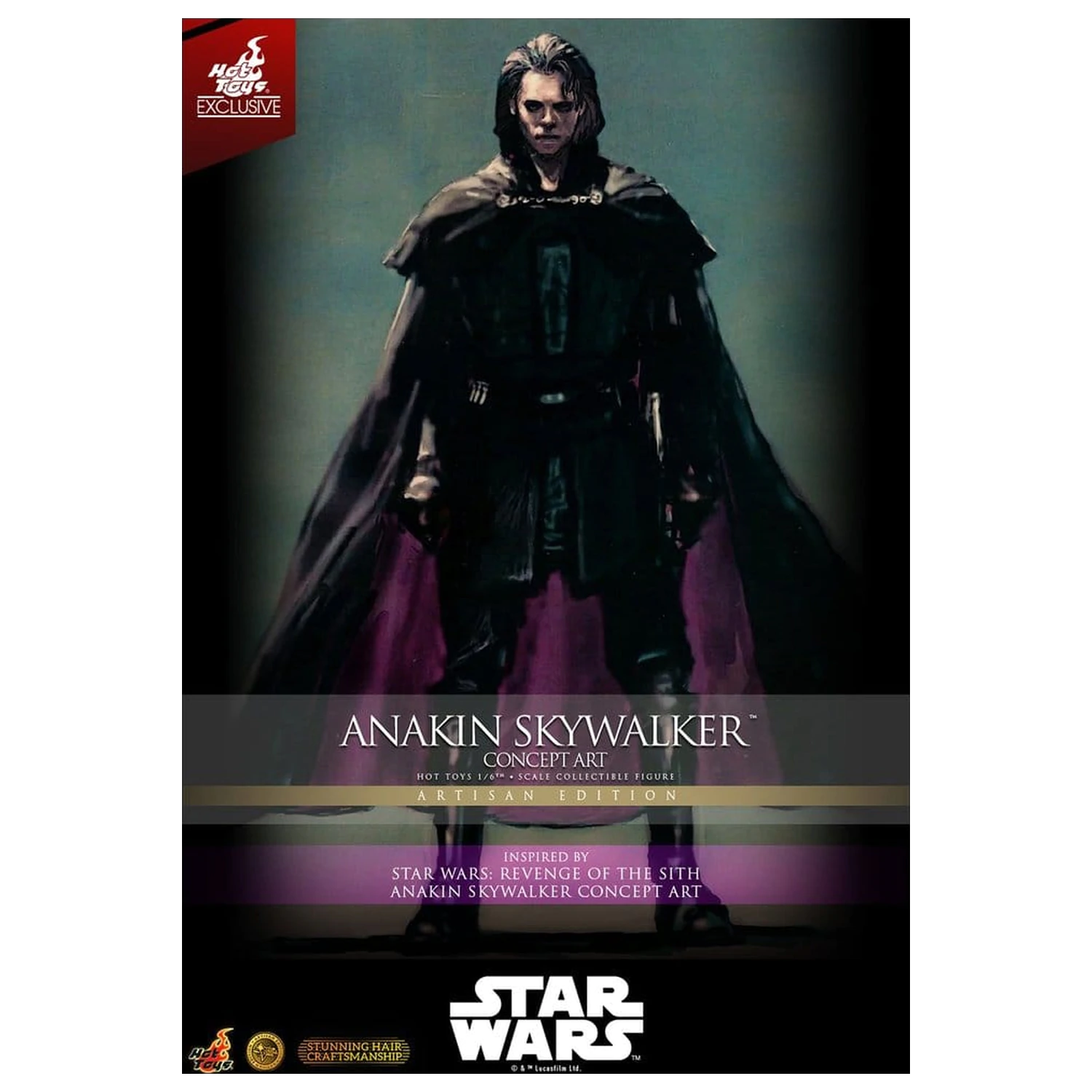 Star Wars Episode III: Revenge Of The Sith Movie Masterpiece Action Figure 1/6 Anakin Skywalker (Concept Art Version) (Artisan Edition) 31 cm product photo