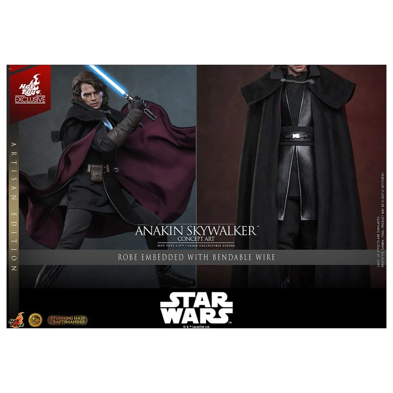 Star Wars Episode III: Revenge Of The Sith Movie Masterpiece Action Figure 1/6 Anakin Skywalker (Concept Art Version) (Artisan Edition) 31 cm product photo