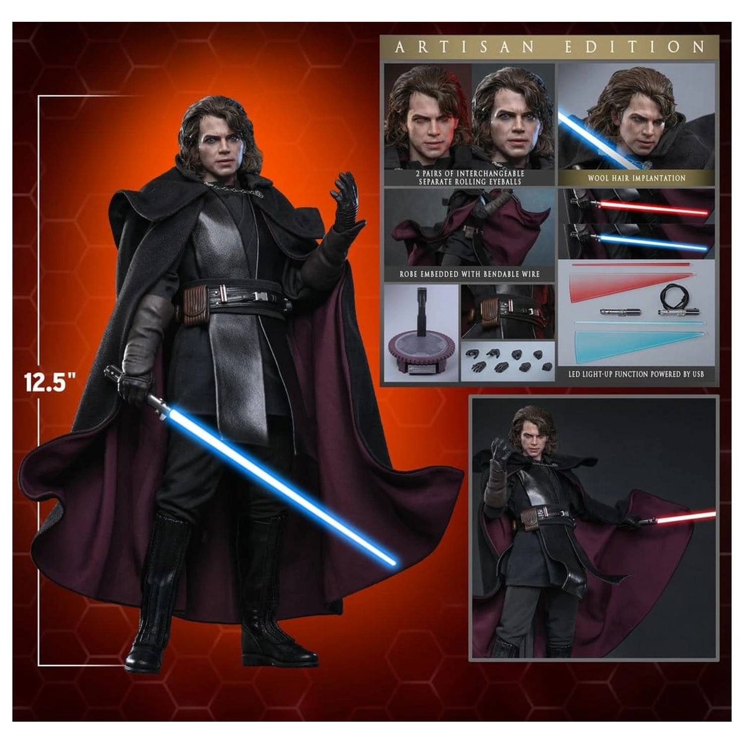 Star Wars Episode III: Revenge Of The Sith Movie Masterpiece Action Figure 1/6 Anakin Skywalker (Concept Art Version) (Artisan Edition) 31 cm product photo