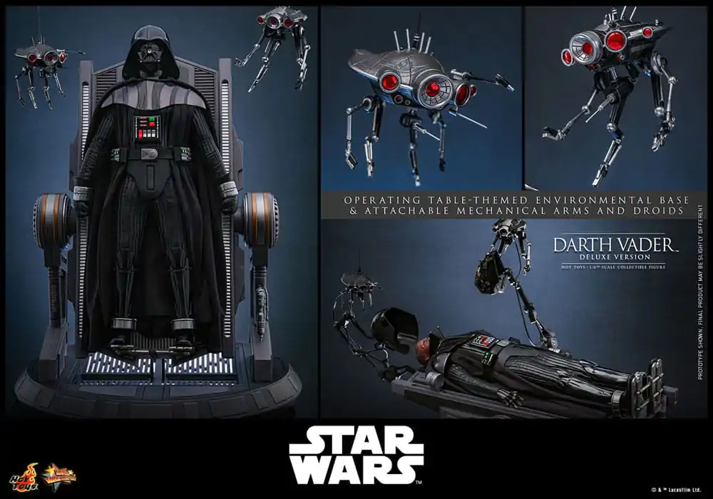 Star Wars: Episode III - Revenge of the Sith Movie Masterpiece Action Figure 1/6 Darth Vader (Deluxe Version) 35 cm product photo