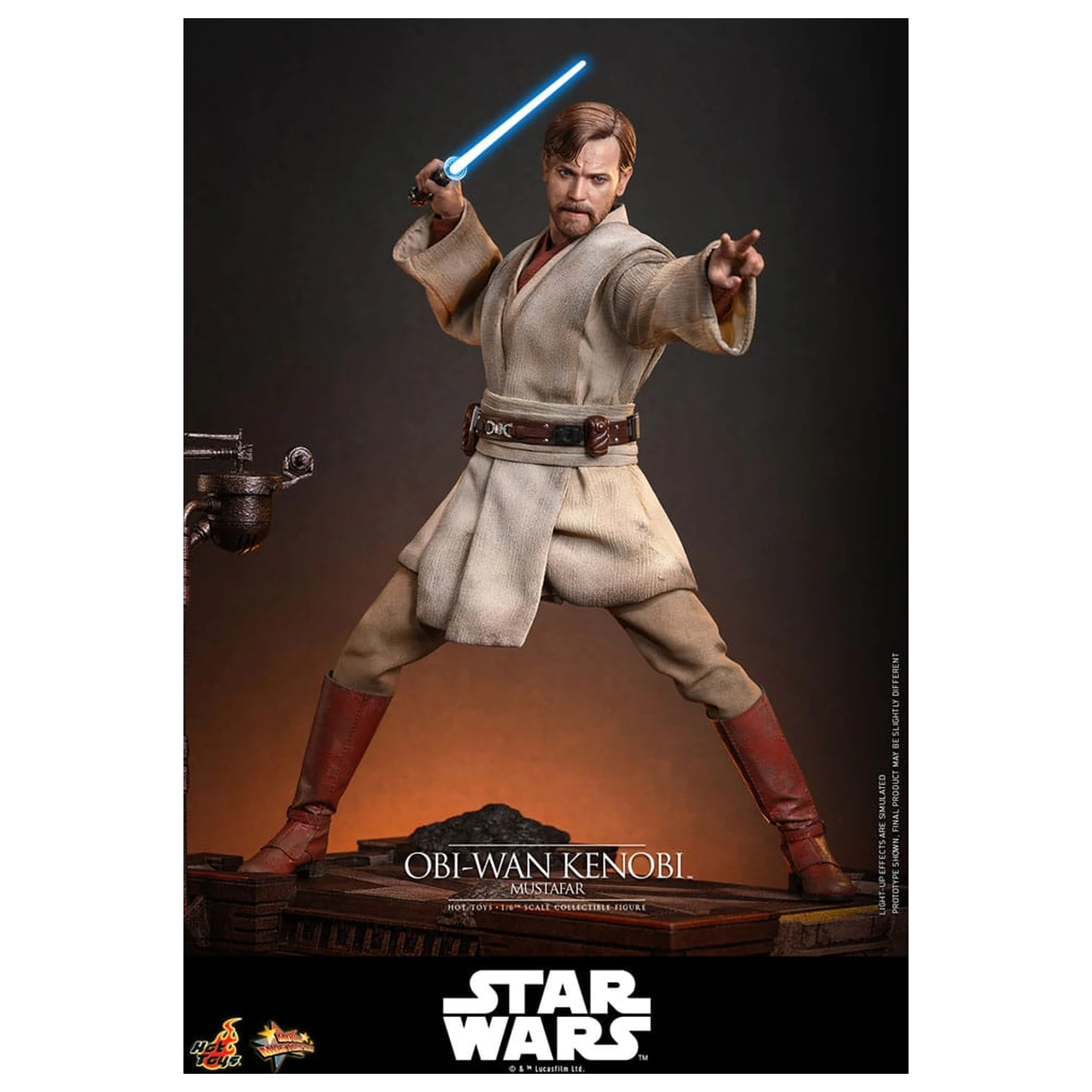 Star Wars: Episode III - Revenge of the Sith Movie Masterpiece Action Figure 1/6 Obi-Wan Kenobi (Mustafar) 31 cm product photo
