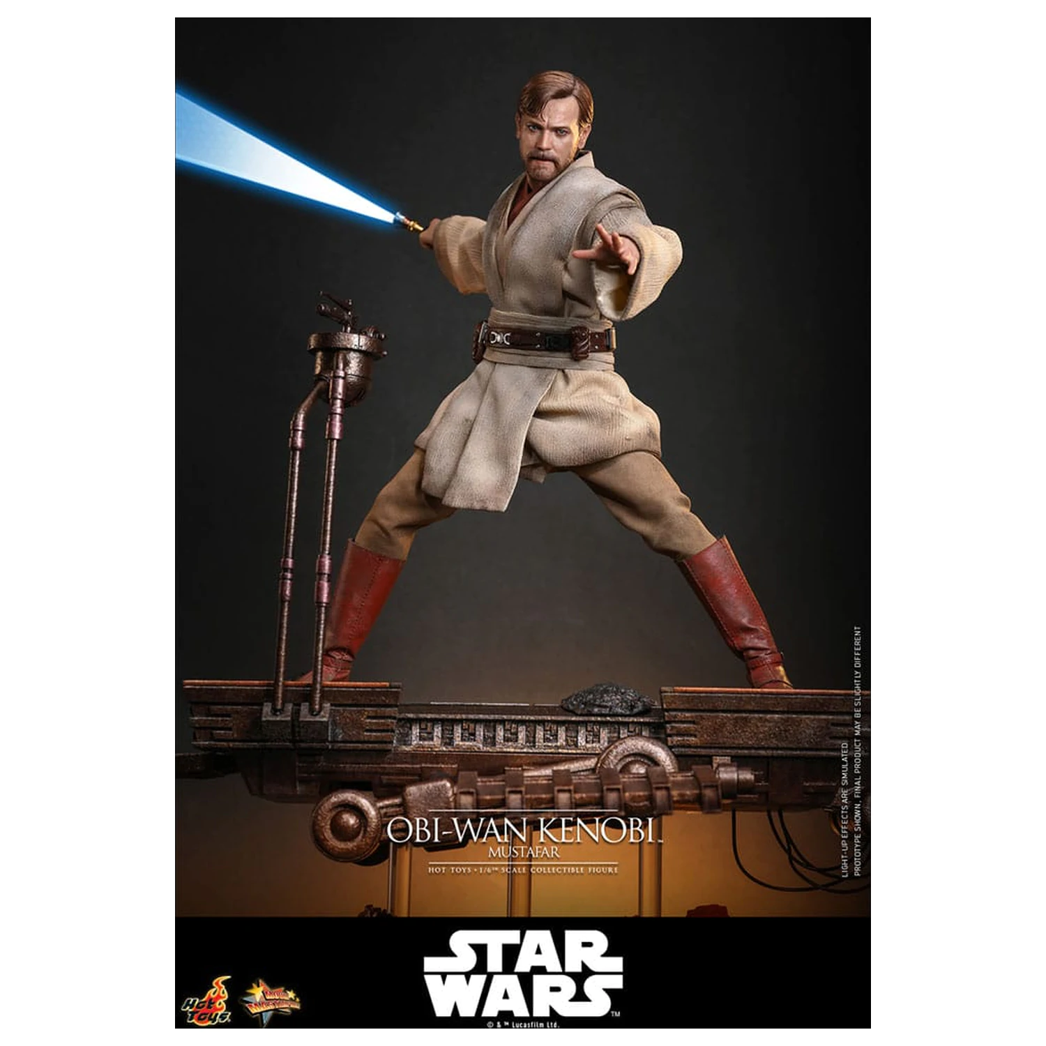 Star Wars: Episode III - Revenge of the Sith Movie Masterpiece Action Figure 1/6 Obi-Wan Kenobi (Mustafar) 31 cm product photo
