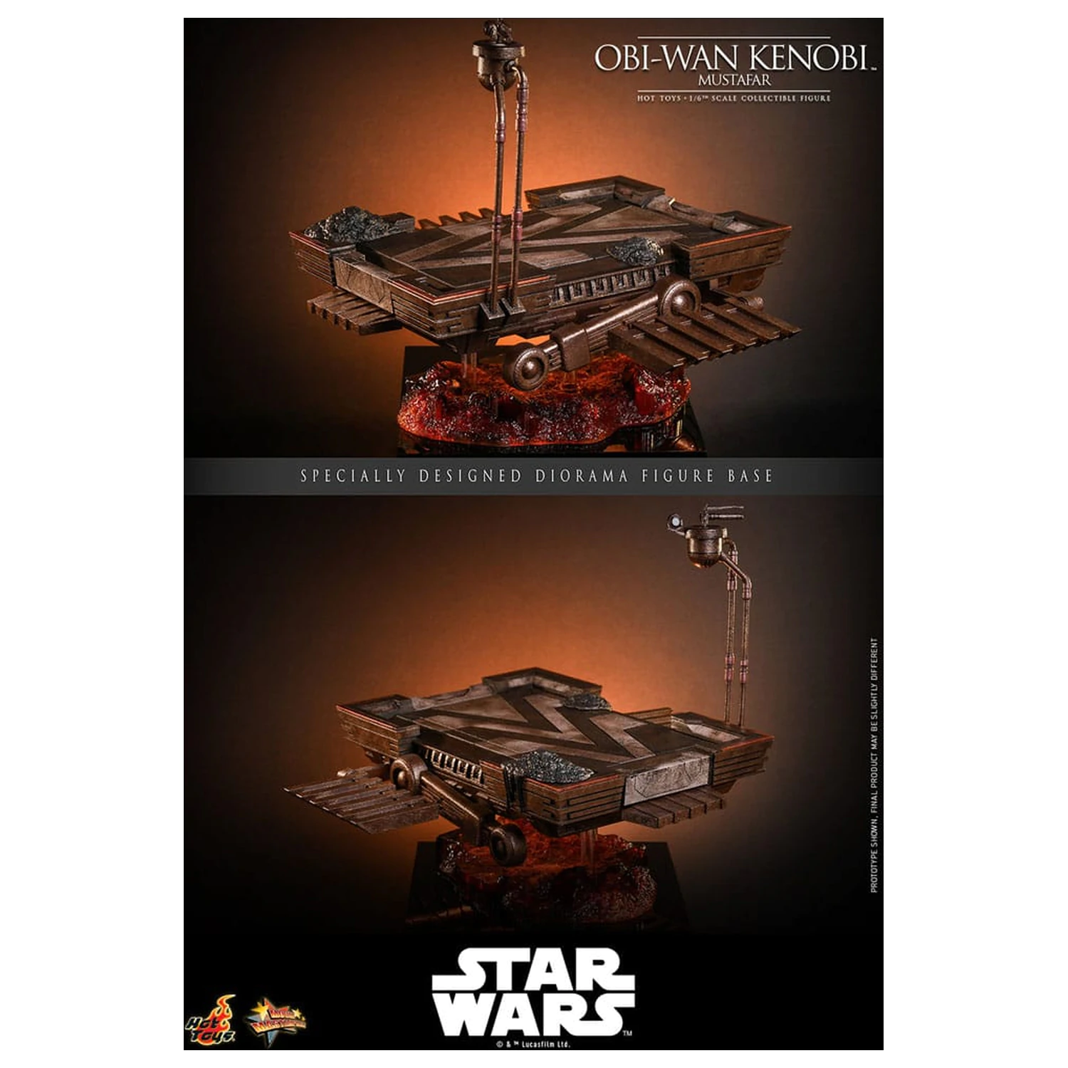 Star Wars: Episode III - Revenge of the Sith Movie Masterpiece Action Figure 1/6 Obi-Wan Kenobi (Mustafar) 31 cm product photo