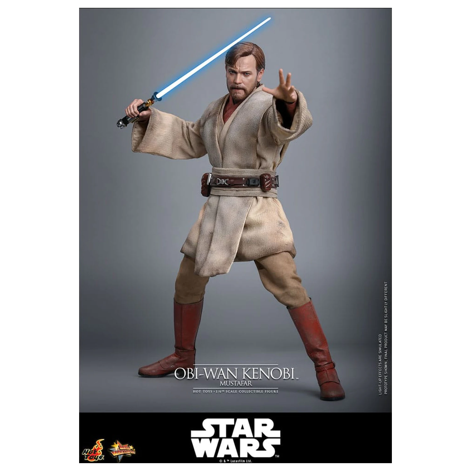 Star Wars: Episode III - Revenge of the Sith Movie Masterpiece Action Figure 1/6 Obi-Wan Kenobi (Mustafar) 31 cm product photo