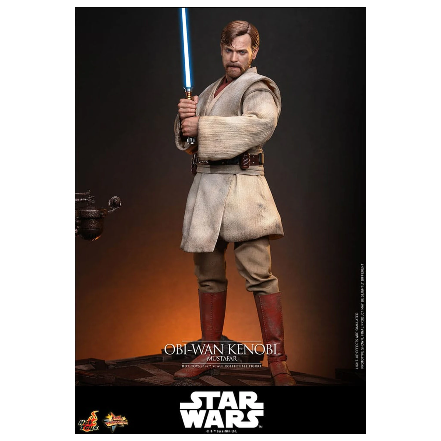 Star Wars: Episode III - Revenge of the Sith Movie Masterpiece Action Figure 1/6 Obi-Wan Kenobi (Mustafar) 31 cm product photo